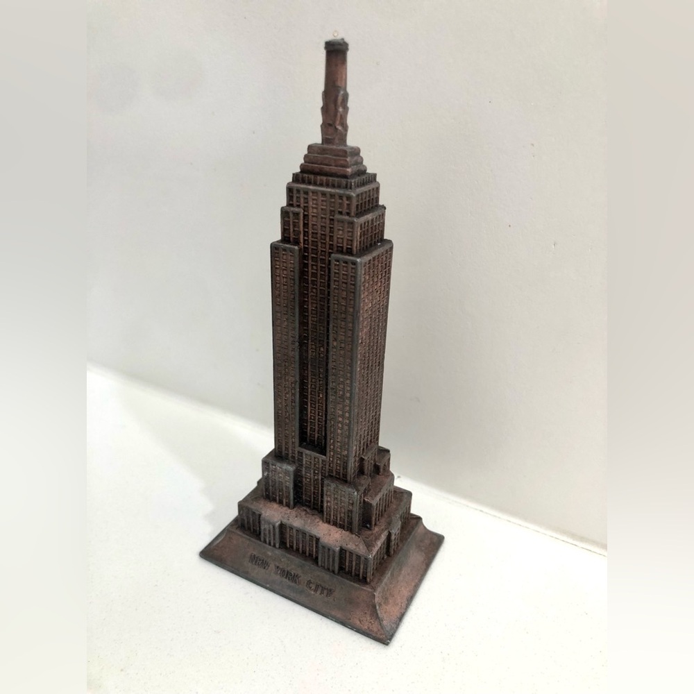 Vintage Copper Empire State Building NYC figurine
